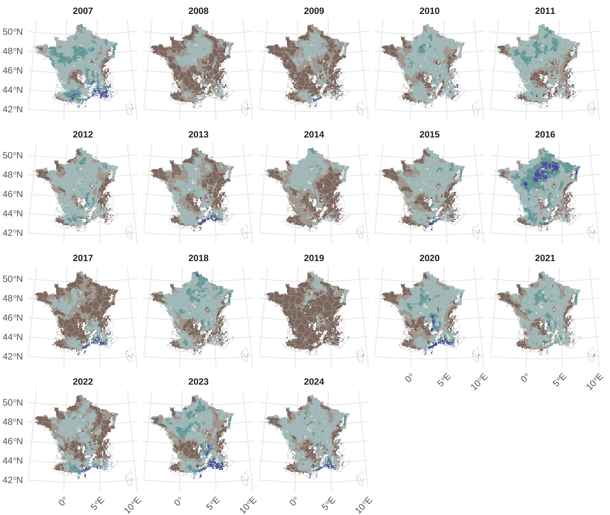 Data visualisation of one of the suitability studies.