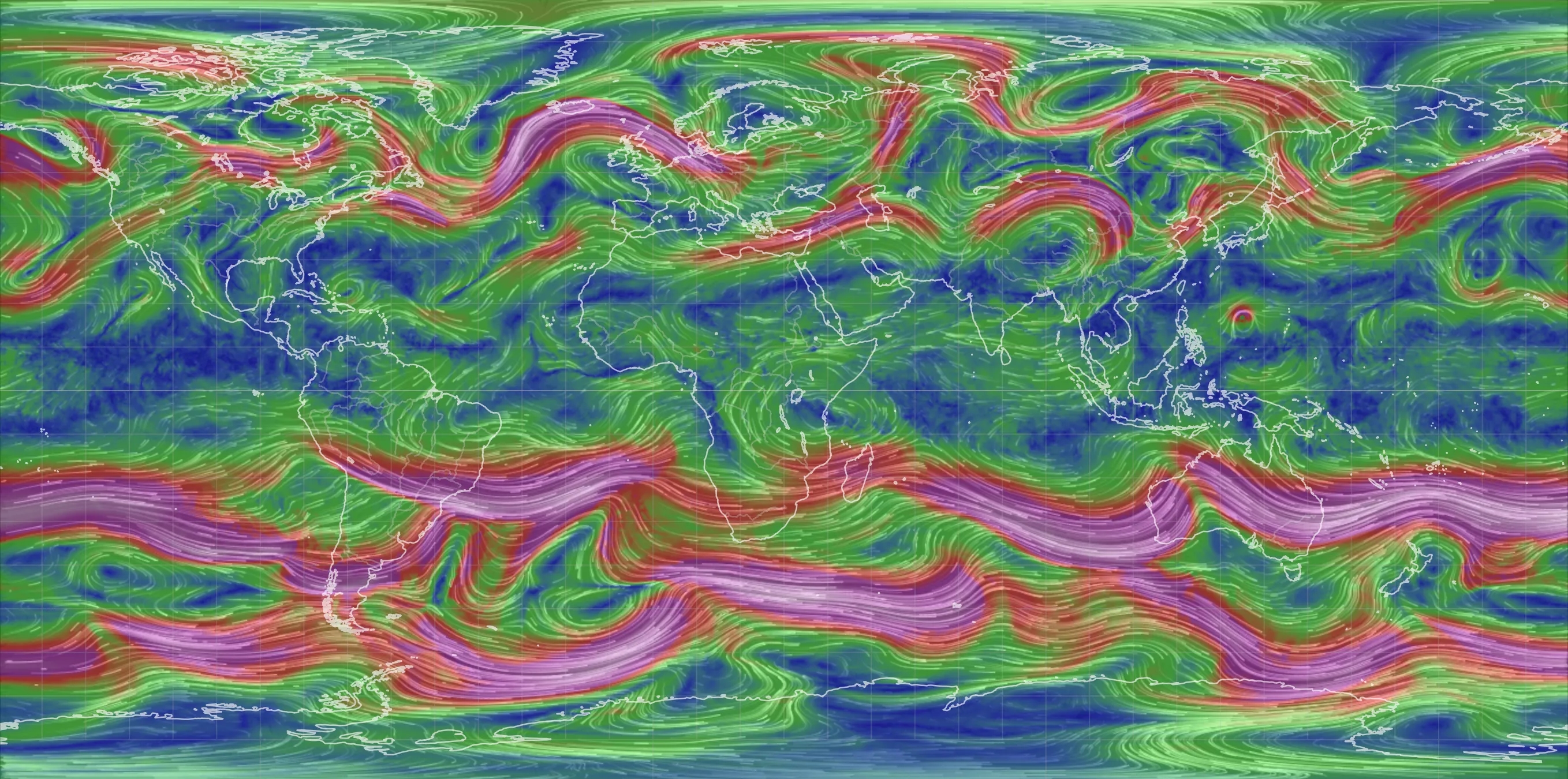 Jet-stream au 7 juillet 2026